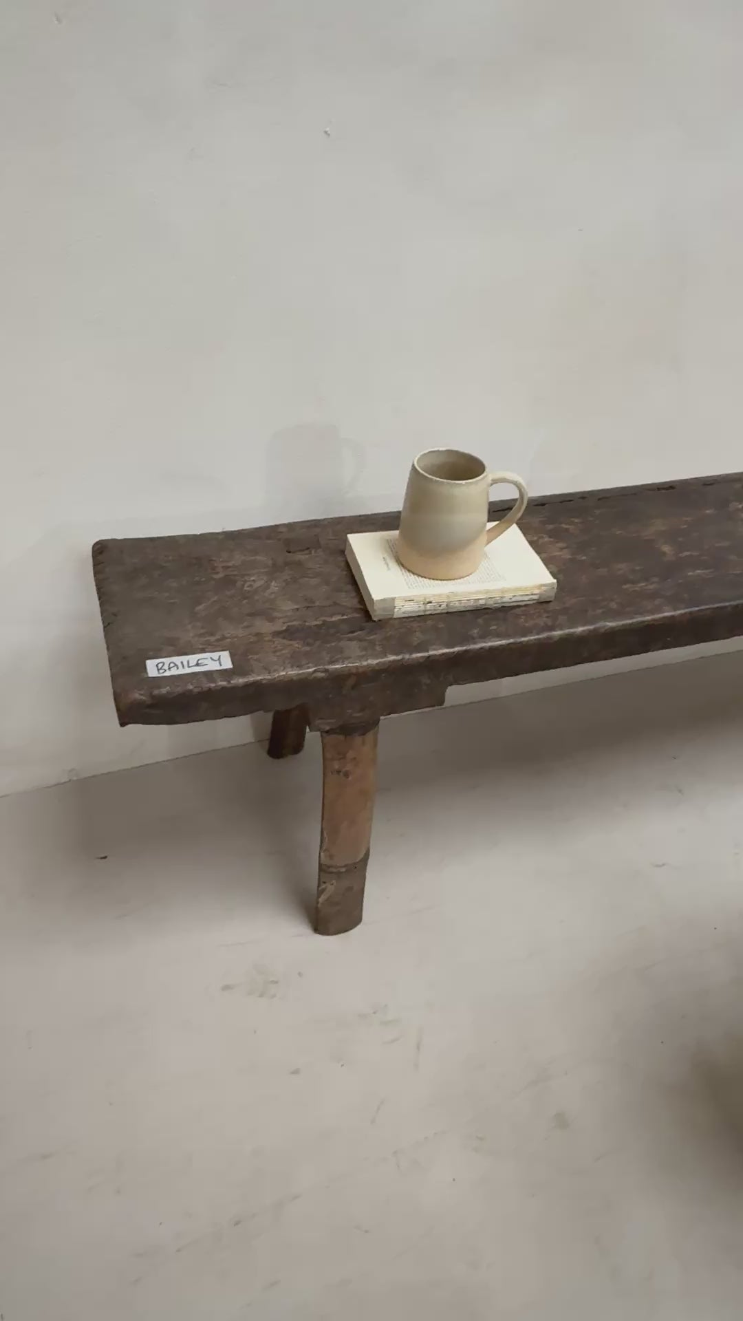 Choice of unique antique dark wood benches