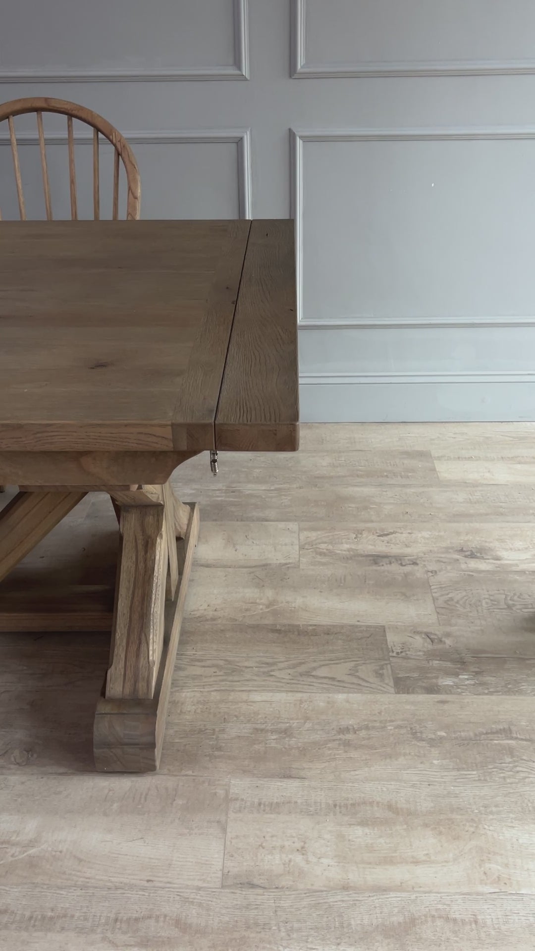 Reclaimed Oak Extending Dining Table