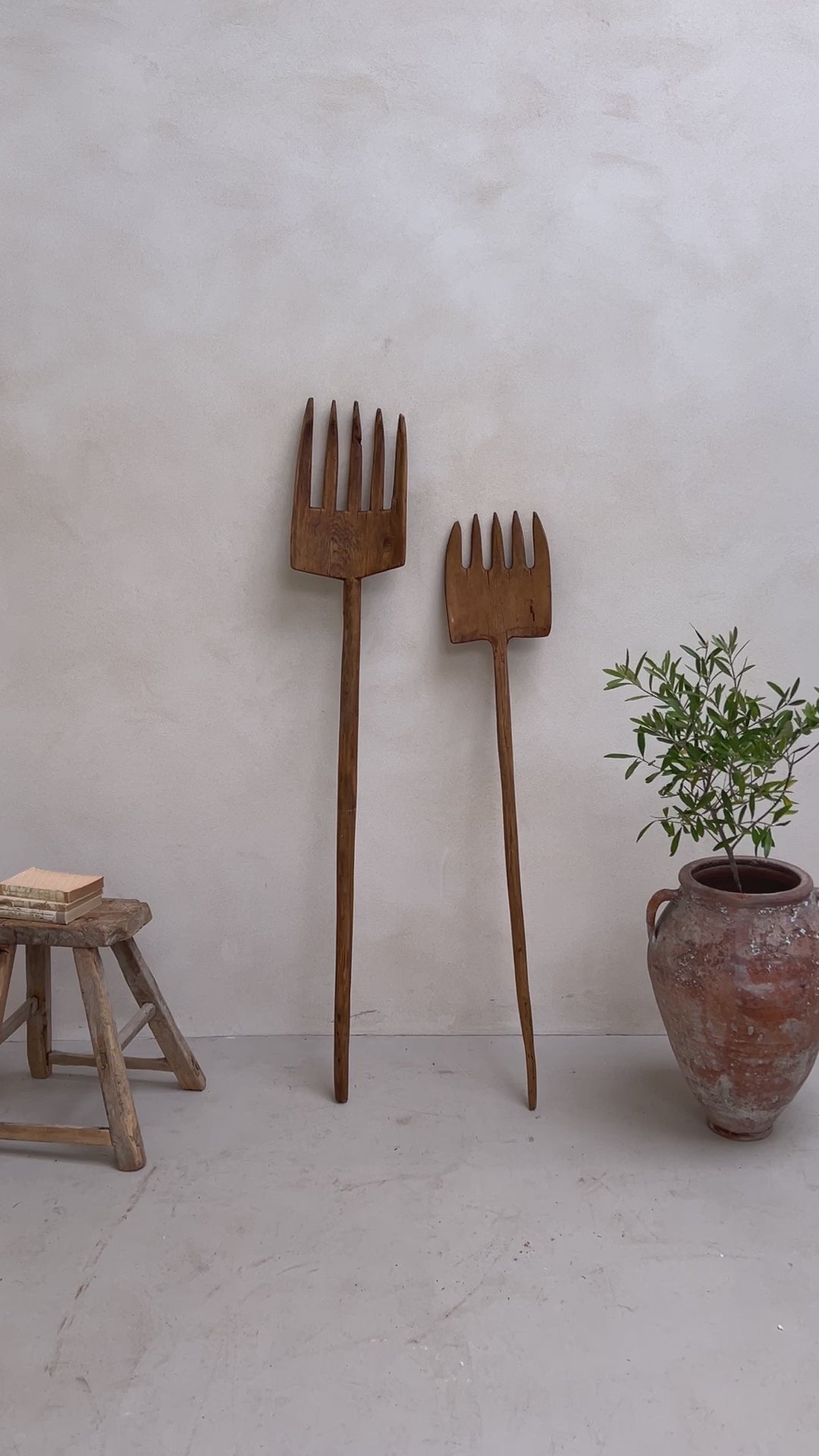 Antique Wooden Pitchforks