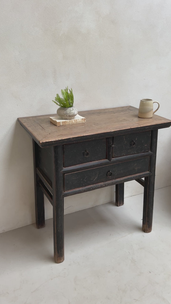 Antique Black Console Table | Snowshill