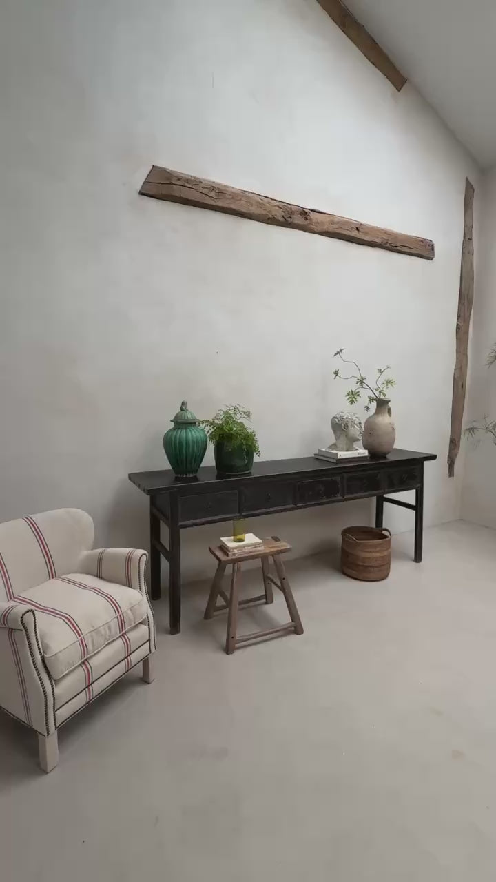 Antique Black Console Table | Owen