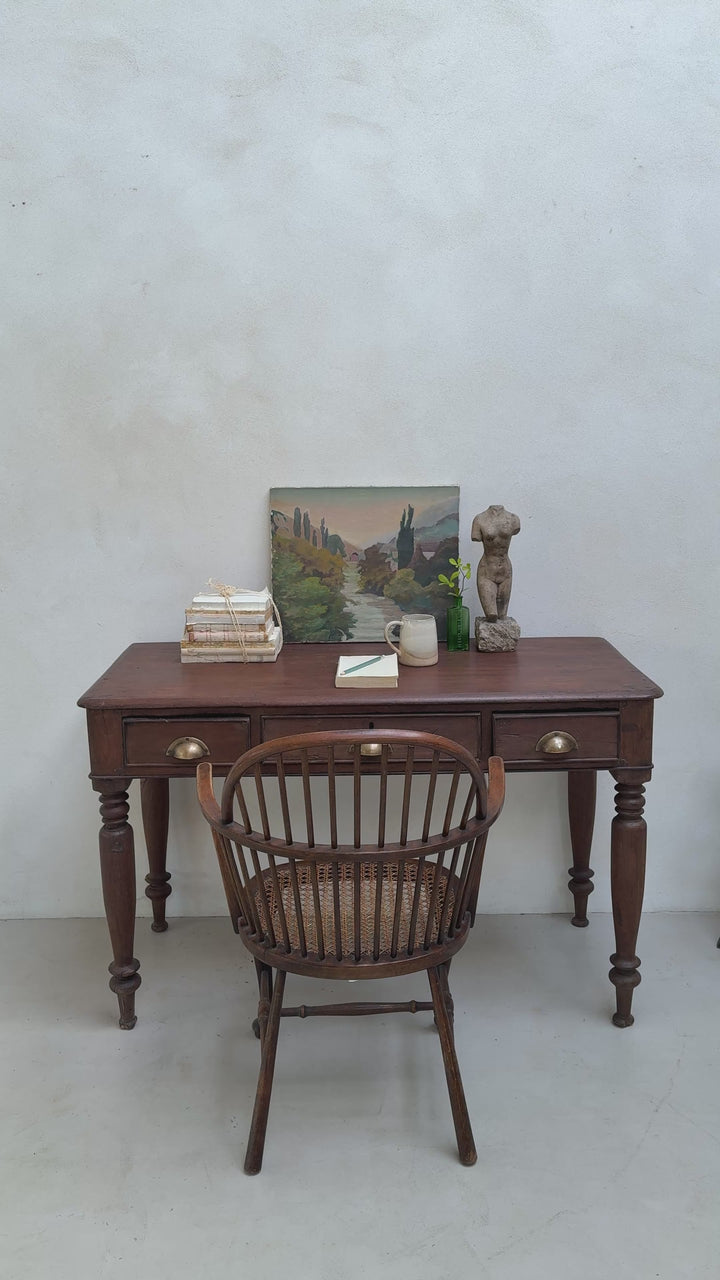 Antique Dark Wood Desk | Harry