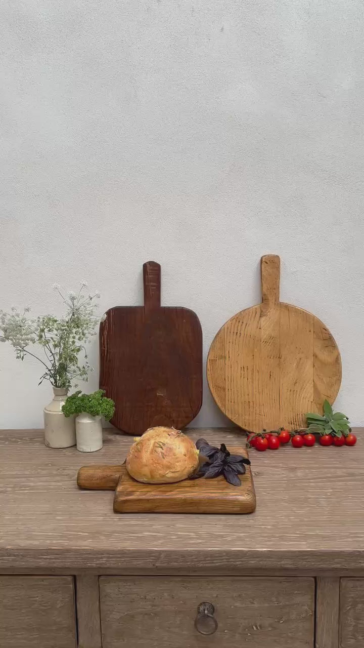 Small Antique Rustic Breadboard (Select from photo)