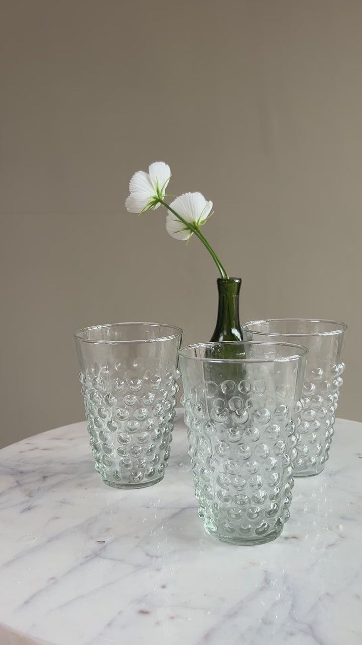 Textured Bobble Glass Tumbler