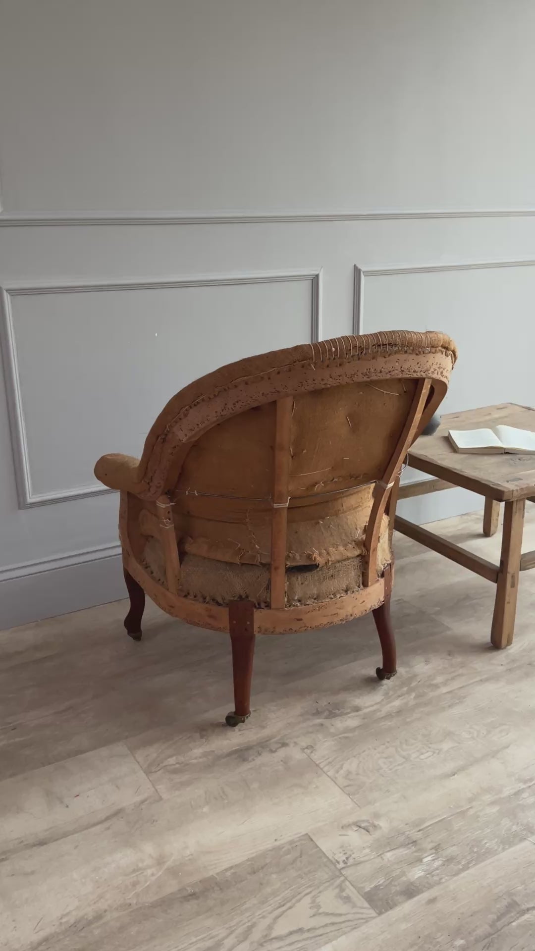 Antique Deconstructed French armchairs