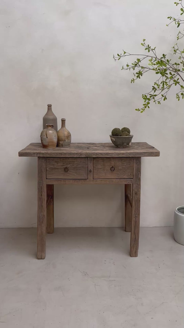 Antique Two Drawer Console Forster