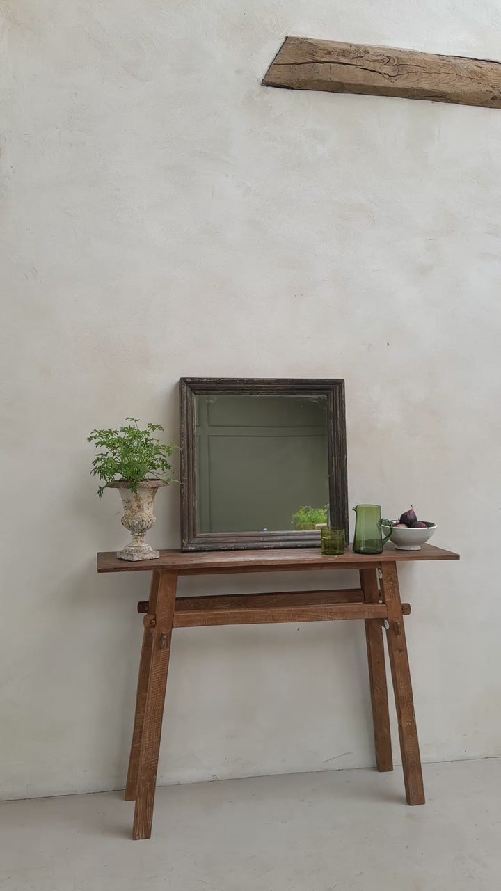 Vintage Reclaimed Architectural Square Wall Mirror | Ashley
