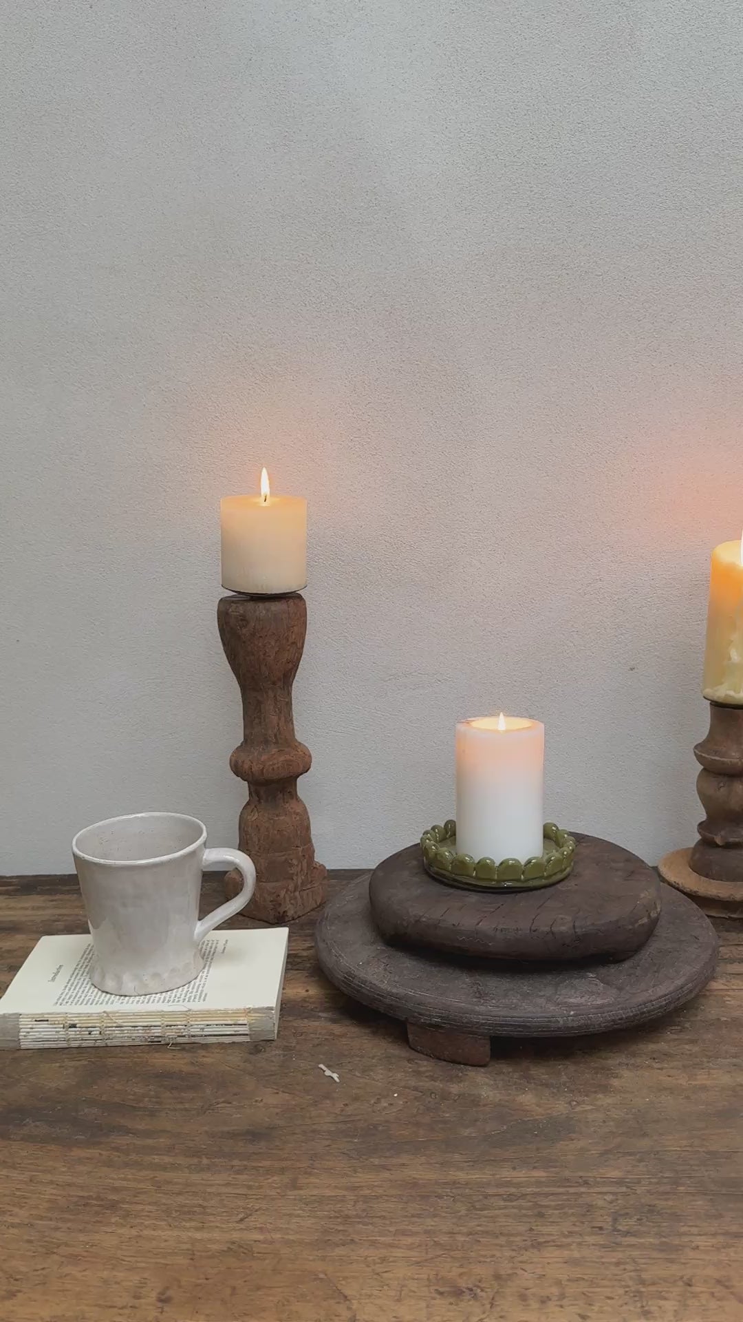 Vintage Wooden Chapati Plate