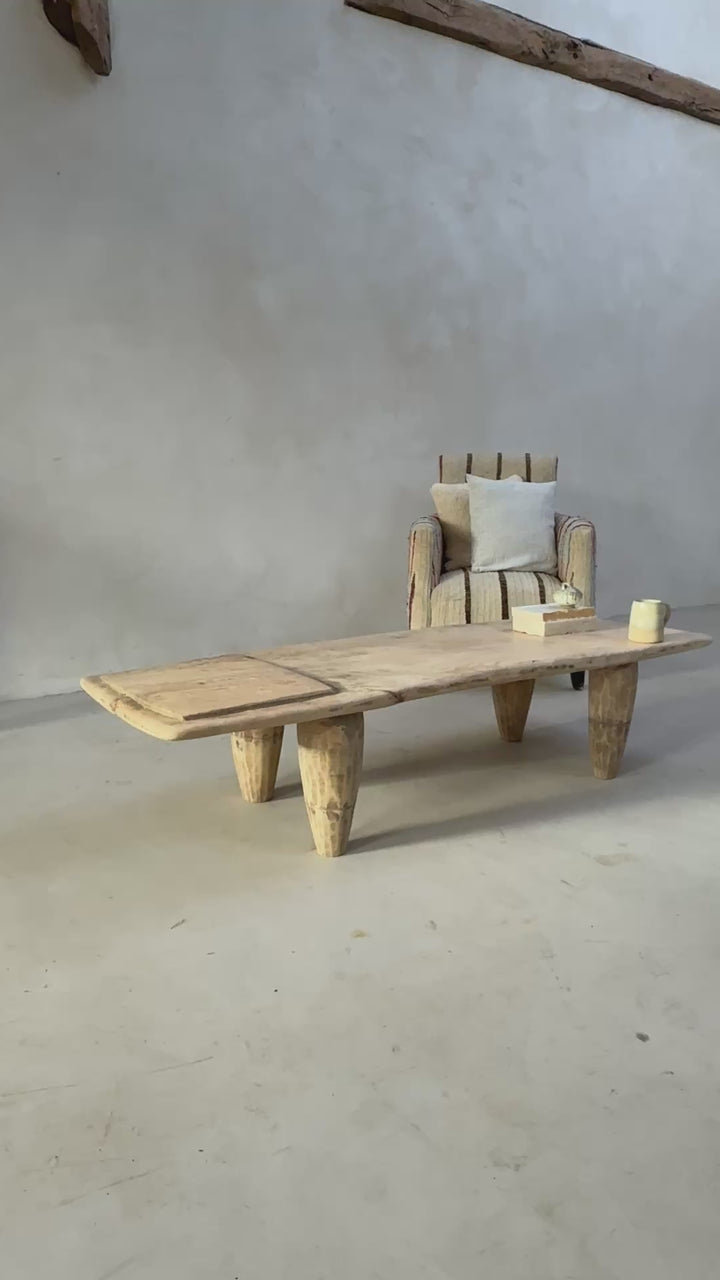 Antique Pale wood Naga Coffee Table
