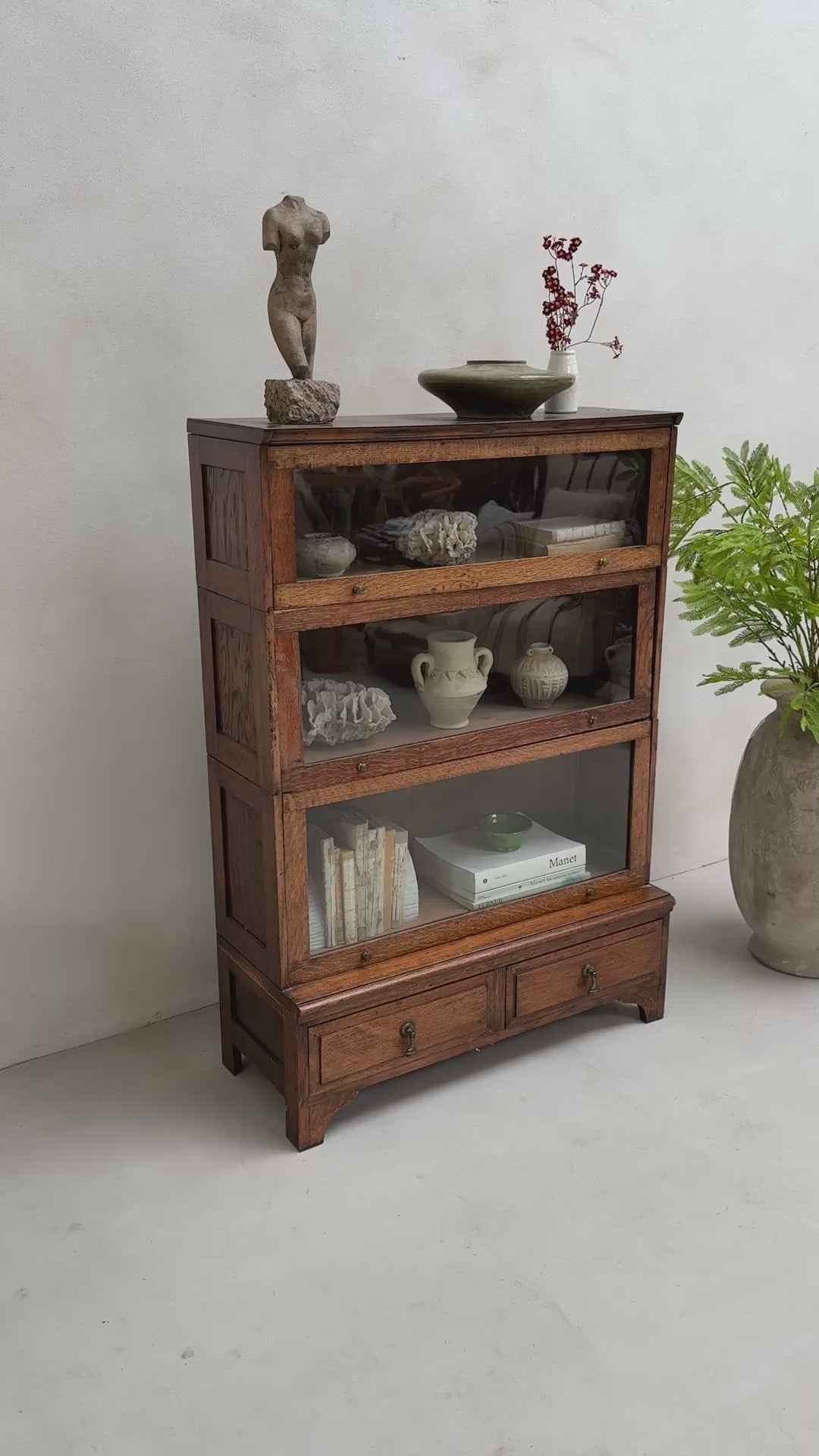 Antique Globe Wernicker Glazed shelving Louvre