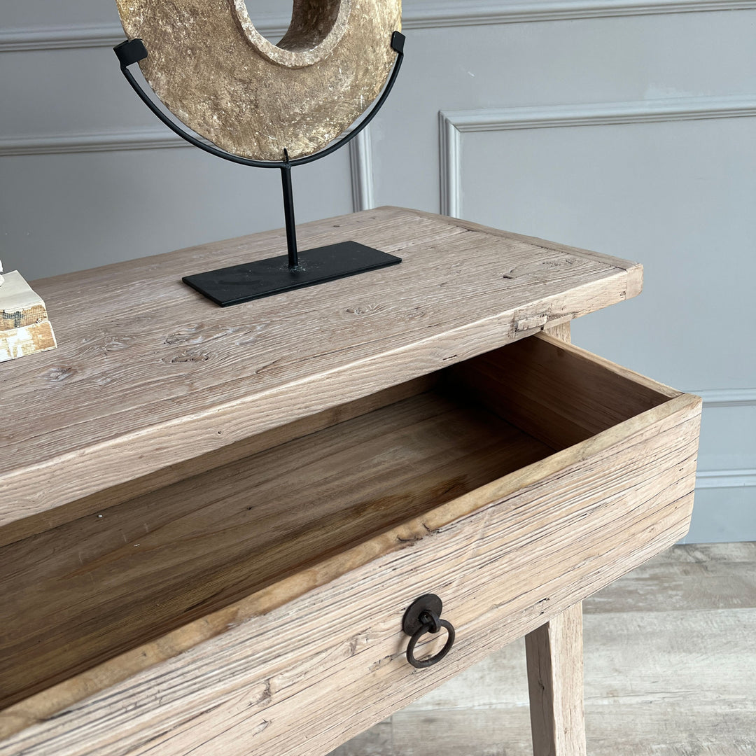 Reclaimed console table | Holloway drawer detail