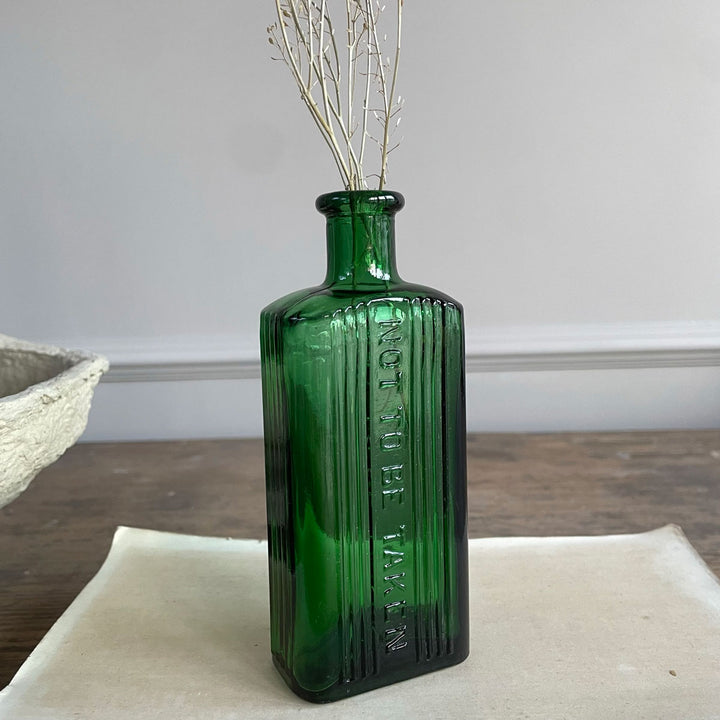 Victorian Green Bottle Rectangle Medium