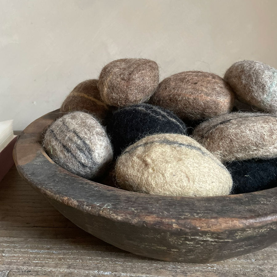 Felted Textured Decorative Stone