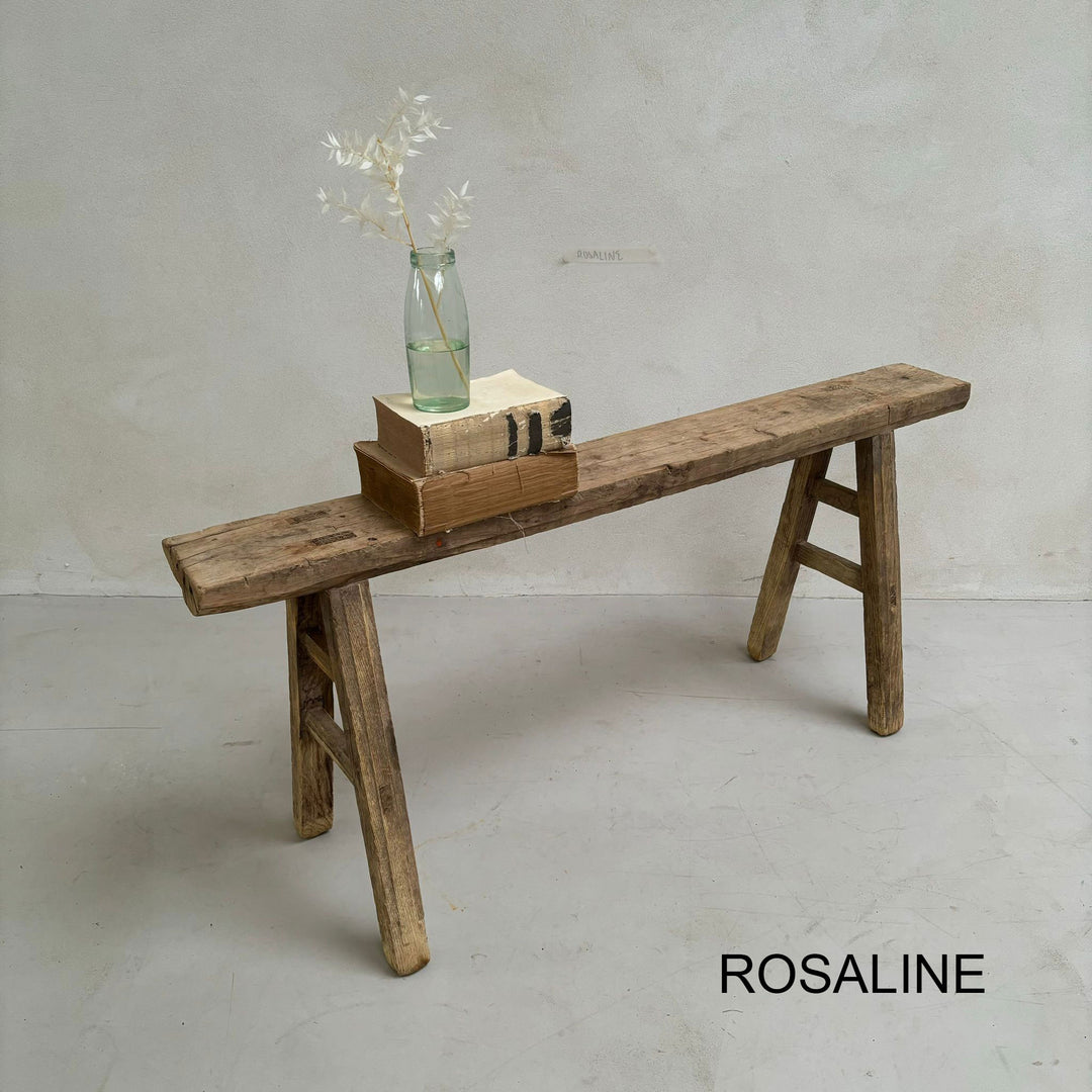 Antique Rustic Wooden Bench