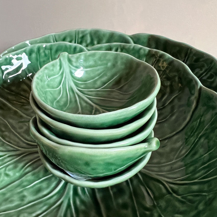 Cabbage leaf salt bowl | 8cm