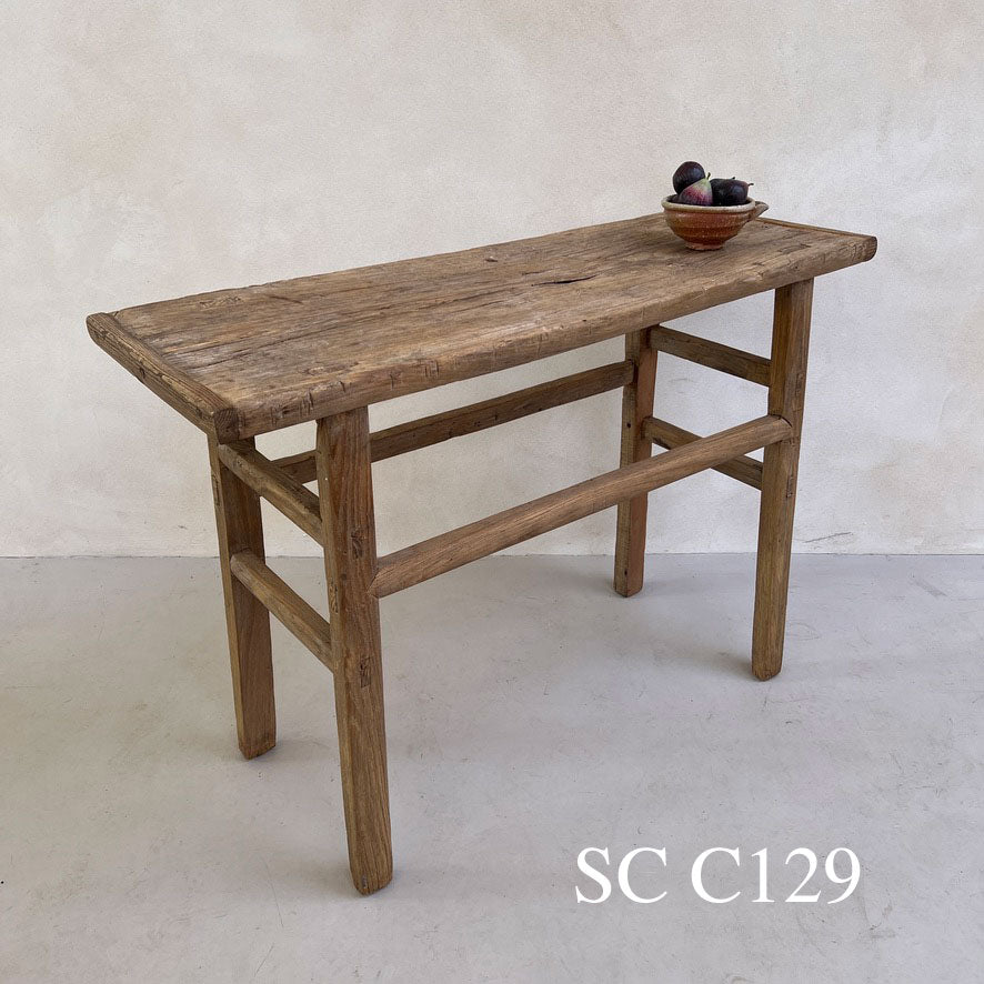Small Antique Console tables rustic wood