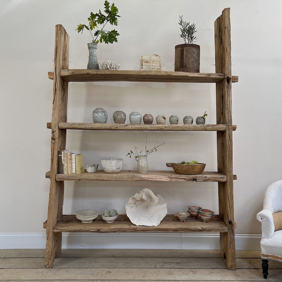 Rustic large salvaged shelving unit Sierra