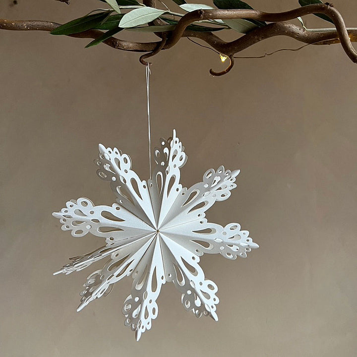 Paper Snowflake Ornament White
