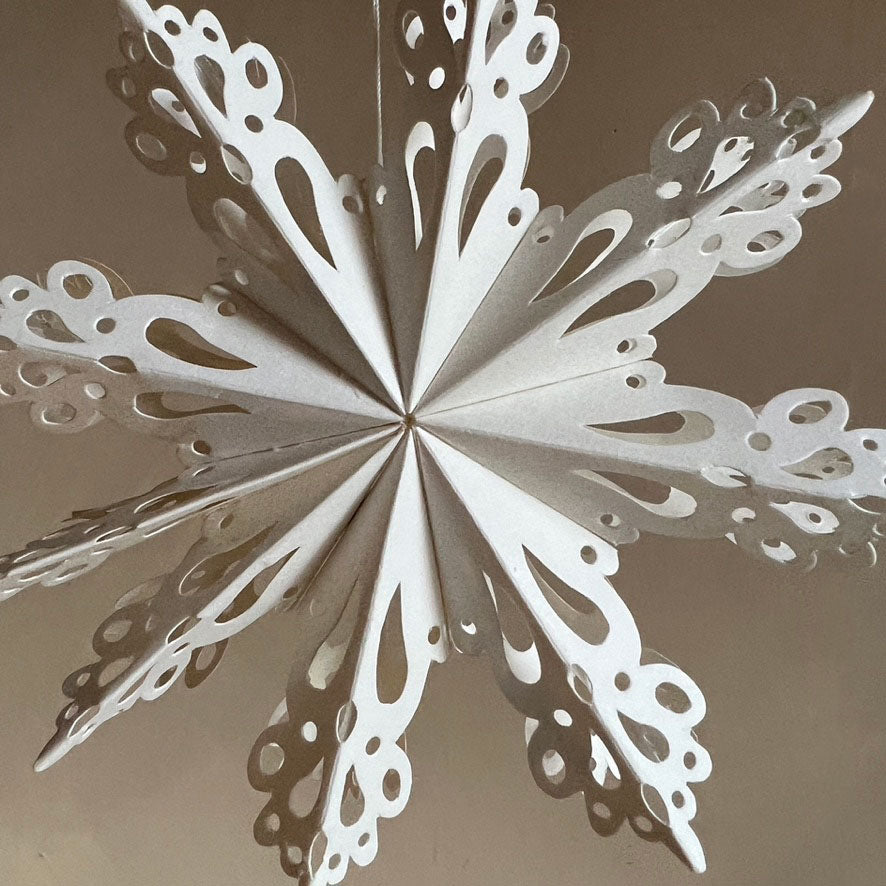 Paper Snowflake Ornament White