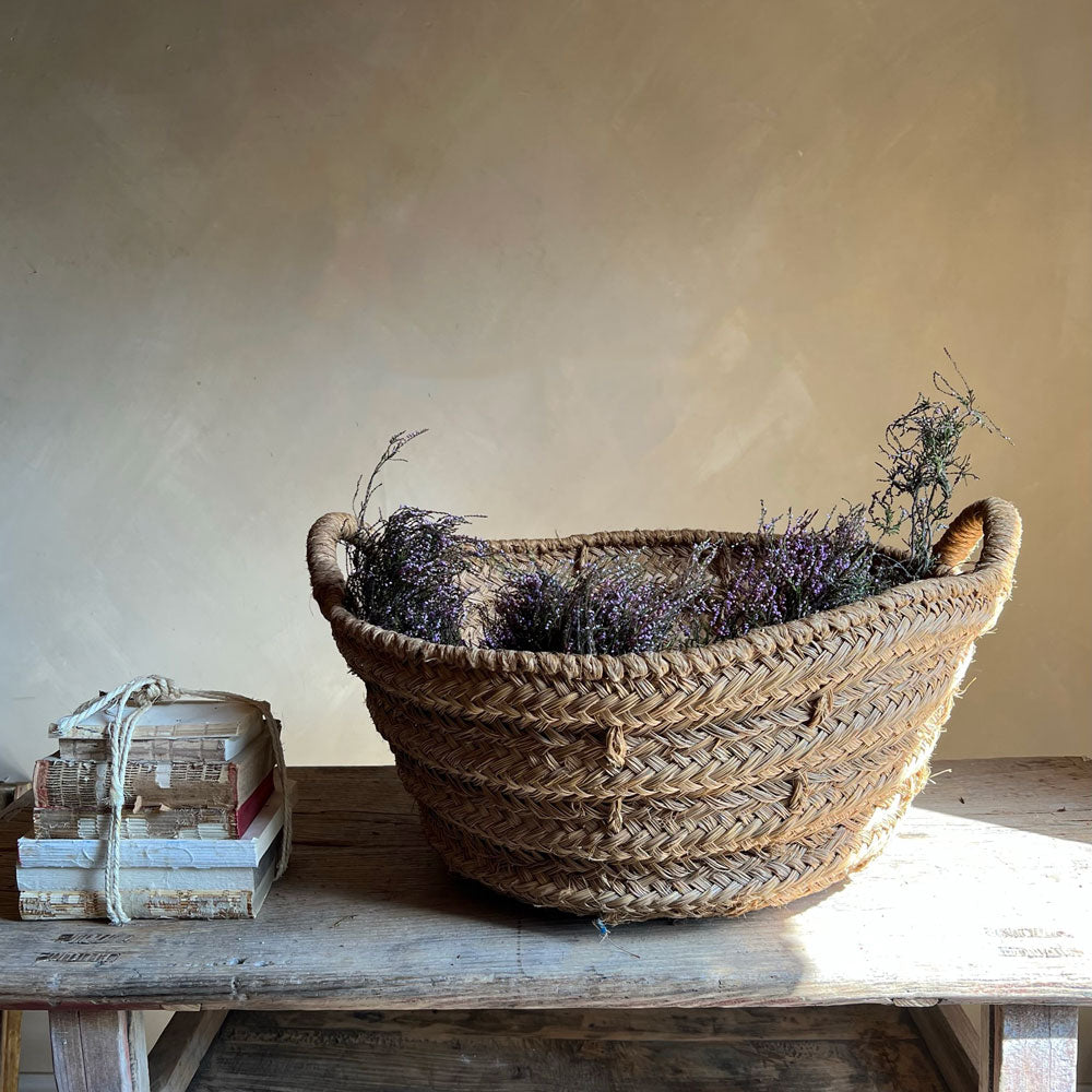 Vintage Spanish vineyard basket D