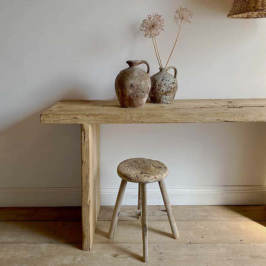 Rustic Reclaimed Wood St Ives Console Table