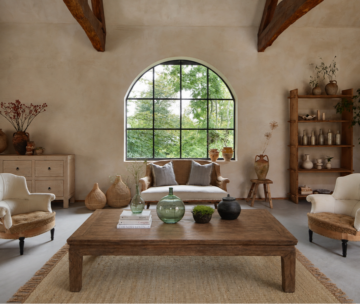 Extra Large salvaged dark wood coffee table | Stow