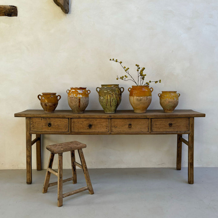 Antique Elm Console Table | Giselle