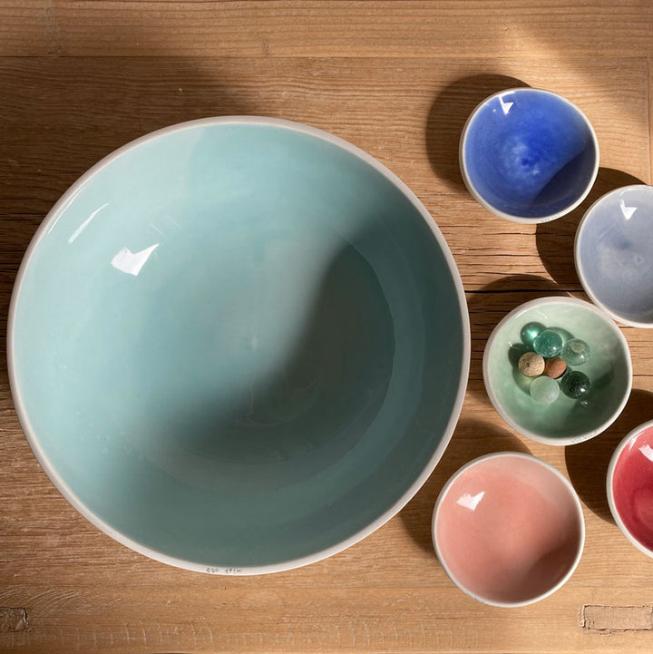 Large handmade ceramic bowl | Mint