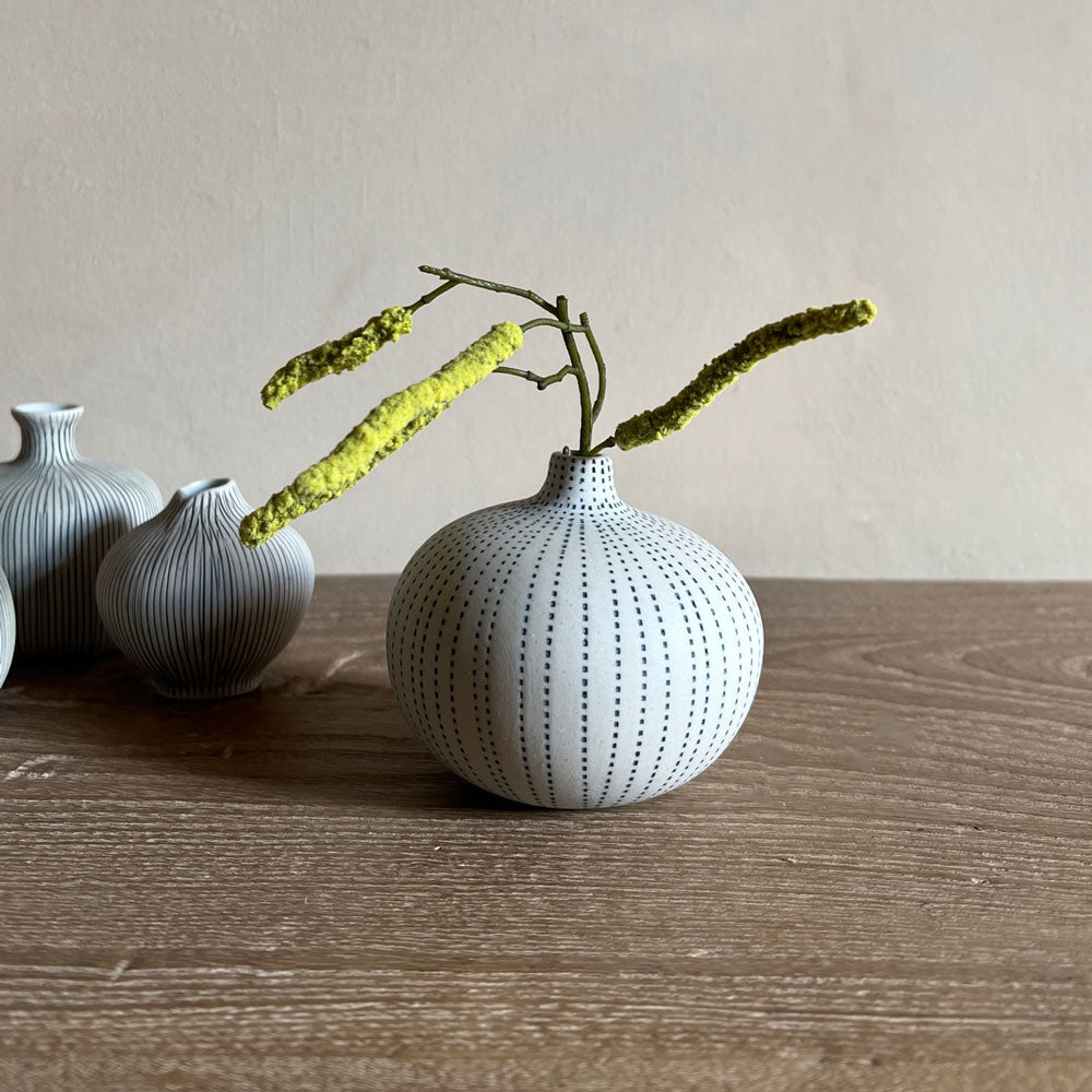 Handmade Ceramic Vase | Medium Urchin Blue