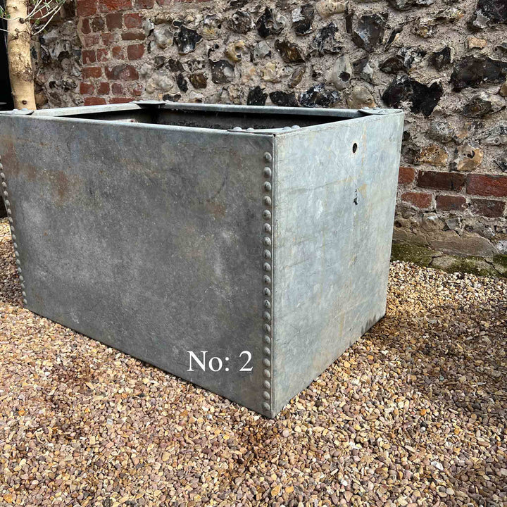 Vintage galvanised water tanks