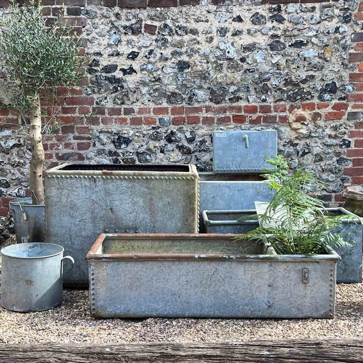 Vintage galvanised water tanks