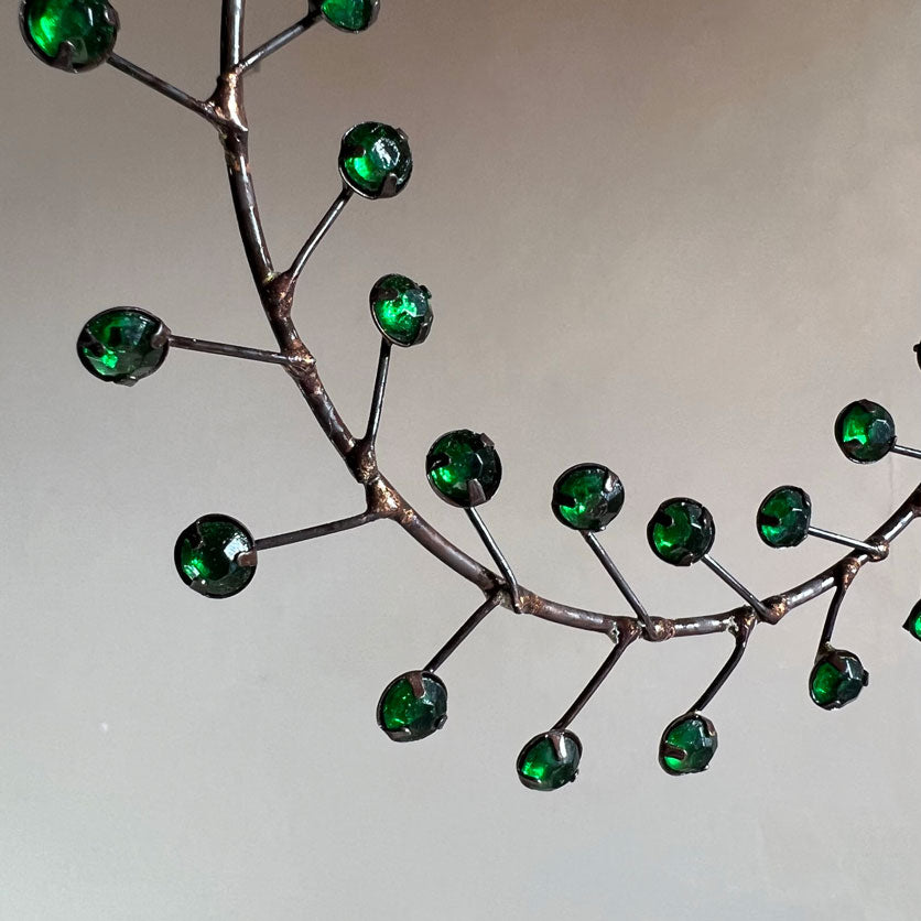 Jewel wreath decoration | green