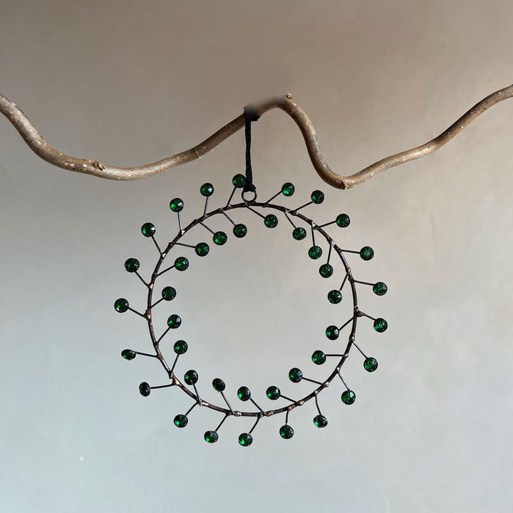 Jewel wreath decoration | green