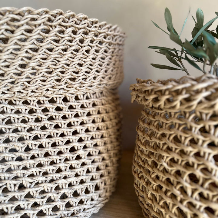 Woven Paper Basket Small