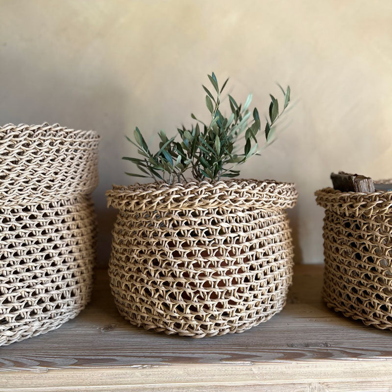 Woven Paper Basket Medium