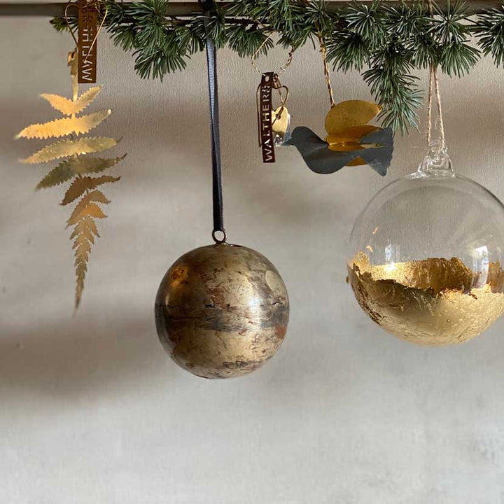 hand crafted fern christmas decoration