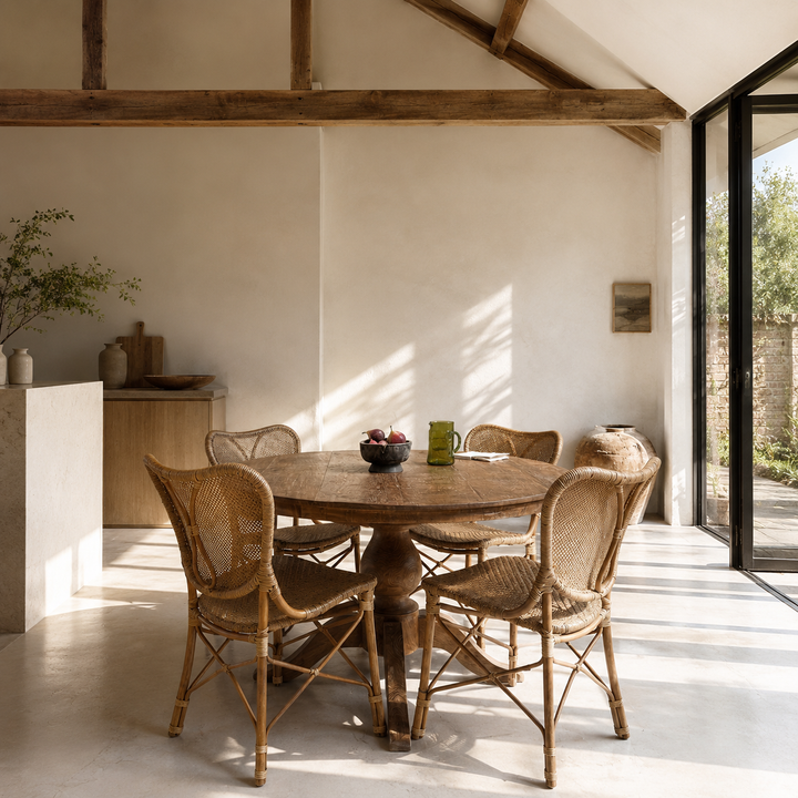 York Reclaimed Teak Round Dining Table | Solid Salvaged Teak